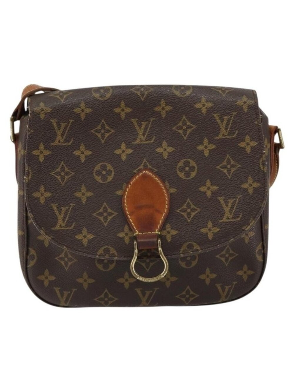 Authentic LOUIS VUITTON Monogram Saint Cloud GM Shoulder Bag M51242 LV - Picture 9 of 16